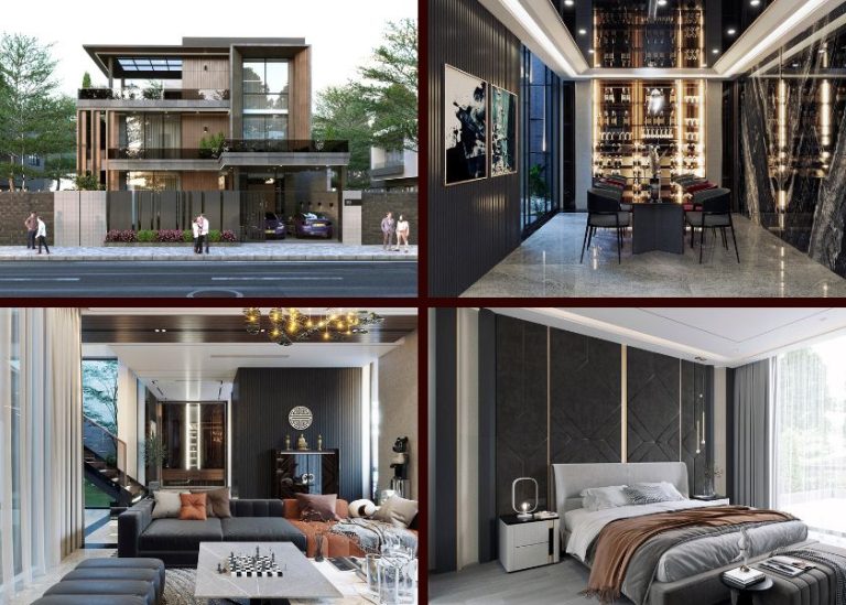 Biệt thự hiện đại 3 tầng độc đáo