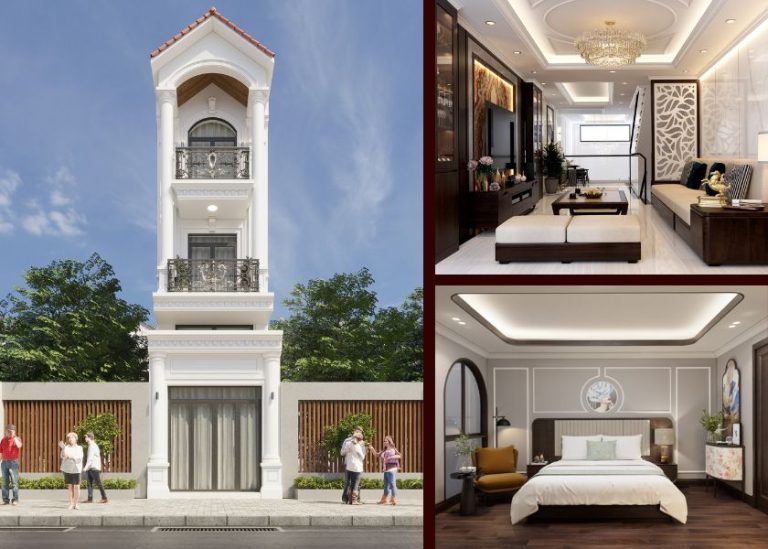 Nhà ống tân cổ điển 3 tầng