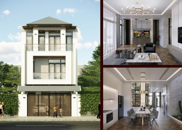 nhà phố hiện đại 3 tầng