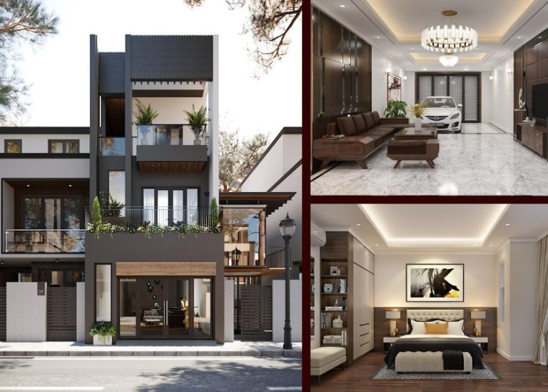 Nhà phố hiện đại 3 tầng cá tính