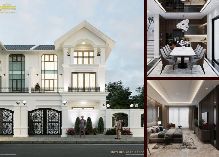 Biệt thự 3 tầng tân cổ điển