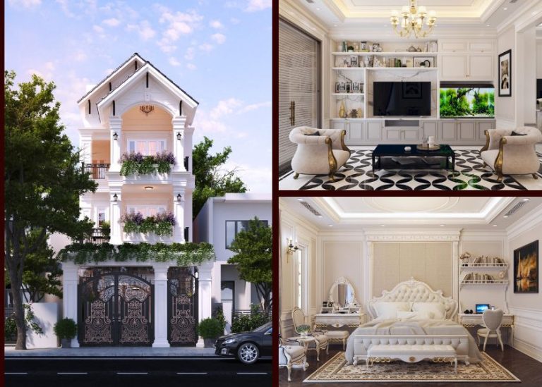 Nhà phố tân cổ điển 3 tầng