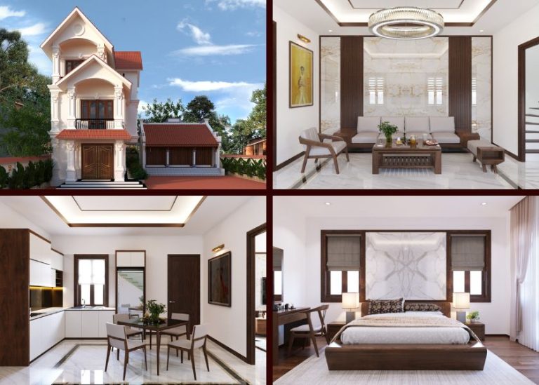 Biệt thự tân cổ điển 3 tầng kết hợp nhà thờ