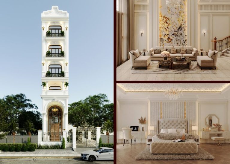 Nhà phố tân cổ điển 6 tầng