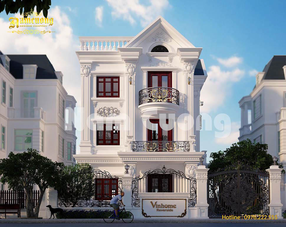 thiet ke biet thu 3 tang tan co dien 21