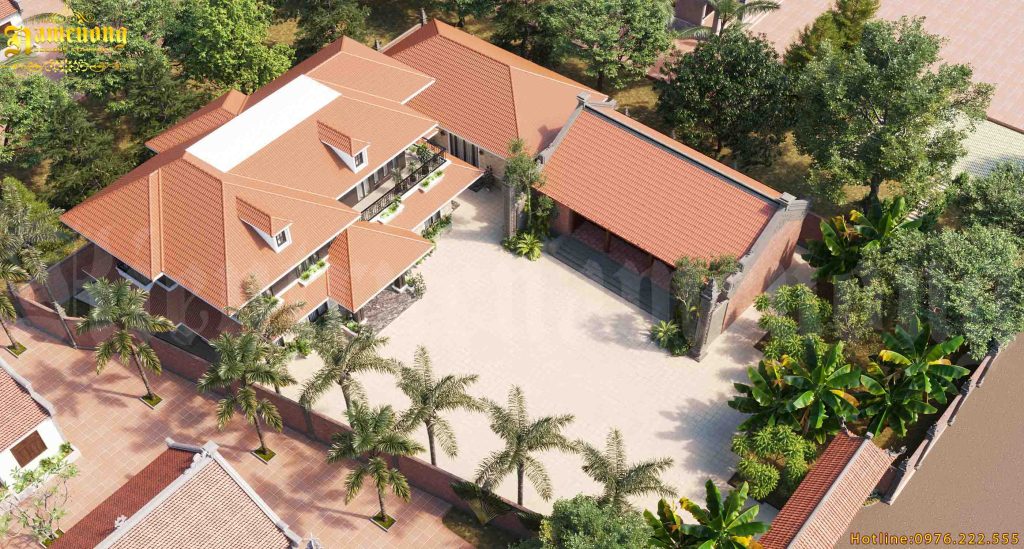 Diện tích đất phù hợp với mẫu Biệt thự nhà vườn 2 tầng