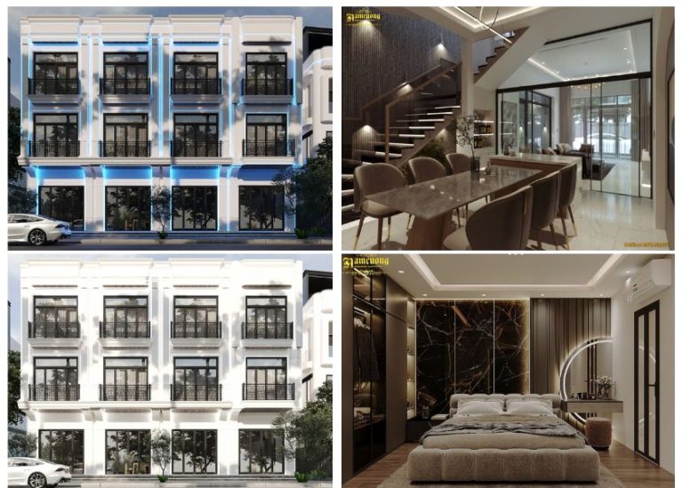 Dự án nhà ống hiện đại 3 tầng