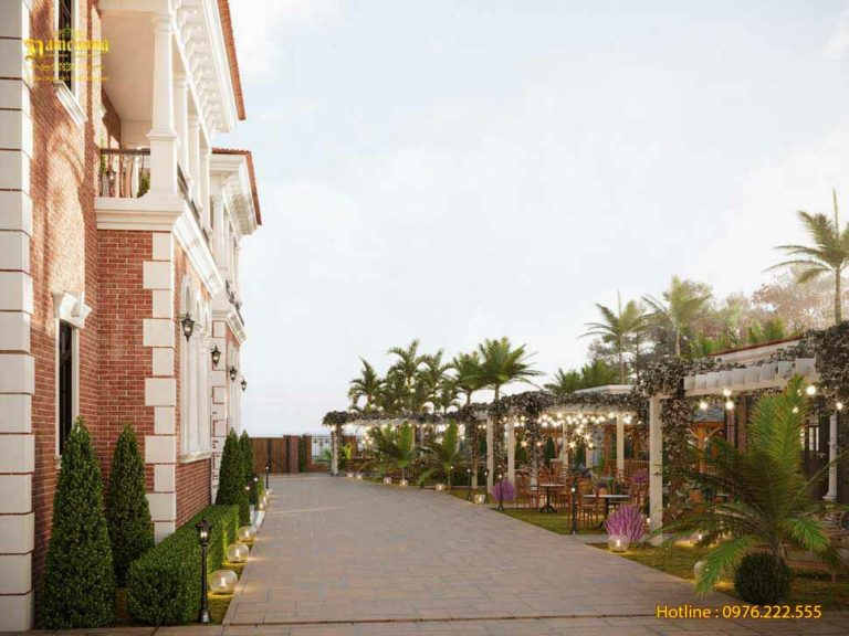 Thiết kế ngoại cảnh quán cà phê