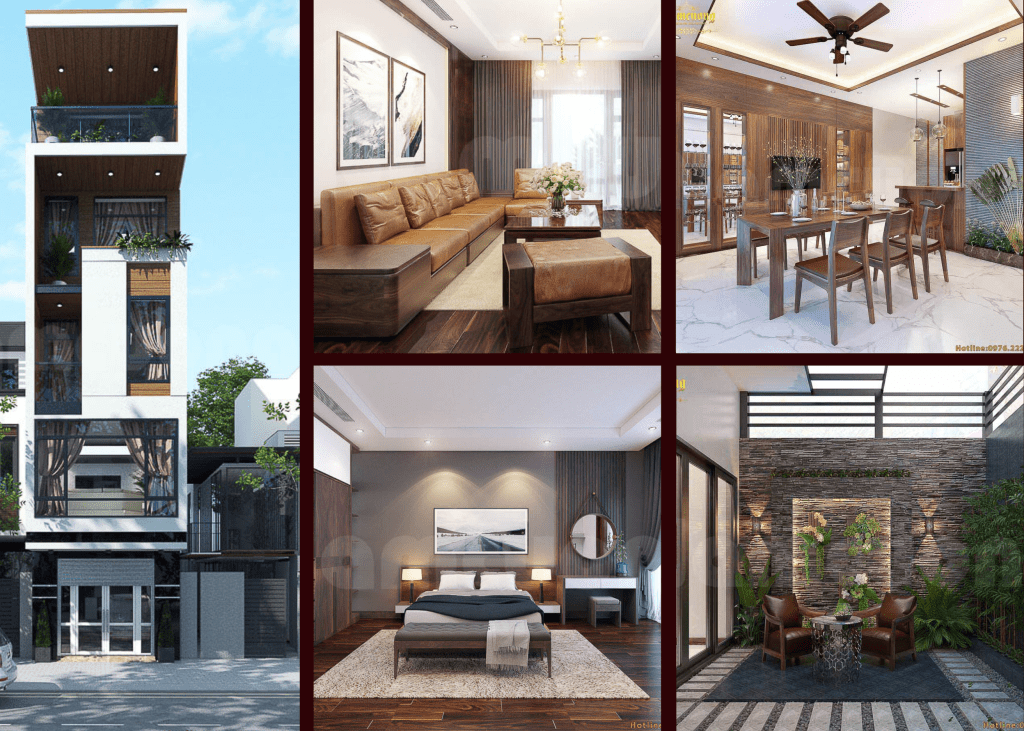 thiet ke nha pho hien dai mat tien chu z