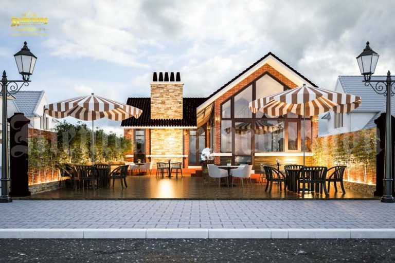 Thiết kế quán cà phê sang trọng