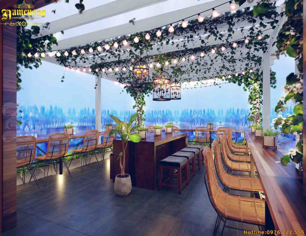 Thiết kế quán cà phê sân thượng