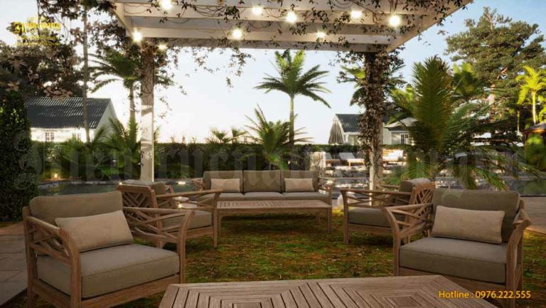 Thiết kế quán cà phê ngoài trời