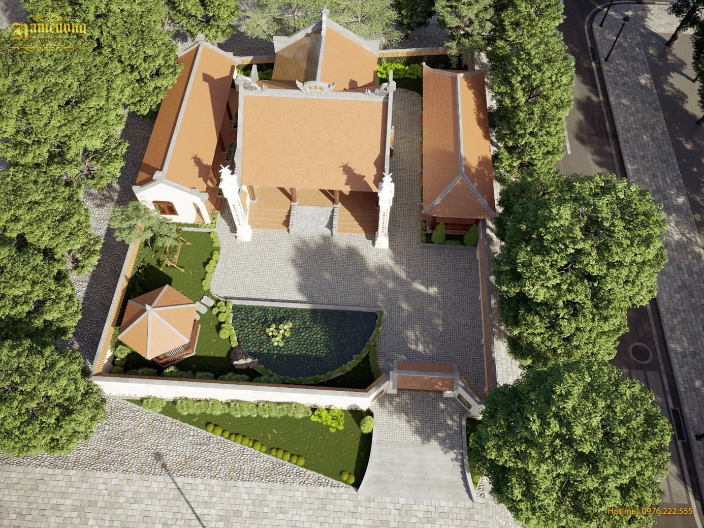 Thiết kế nhà thờ họ cổ truyền đẹp