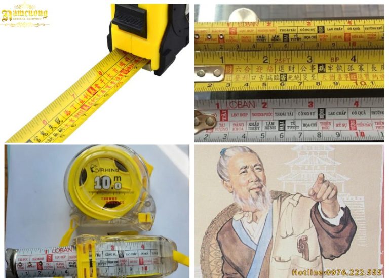 Kích thước số đẹp thước lỗ ban