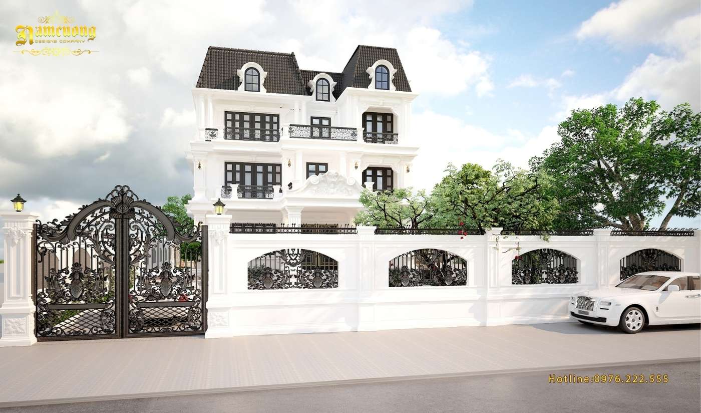 Thiết kế biệt thự 3 tầng có gara