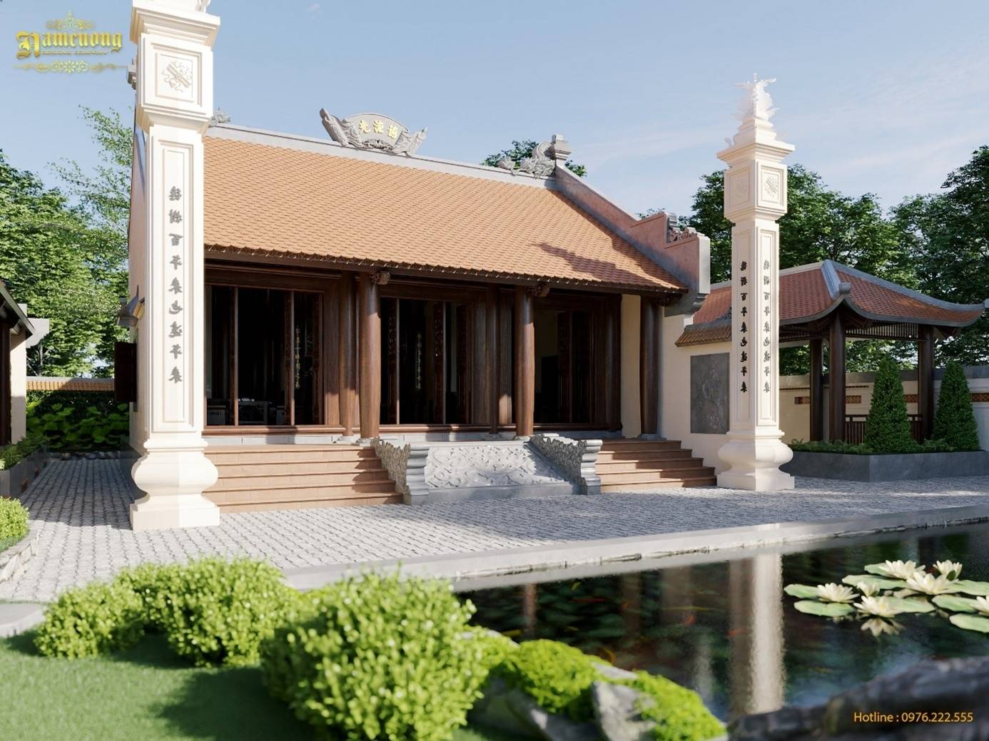 Thiết kế nhà thờ họ cổ truyền đẹp