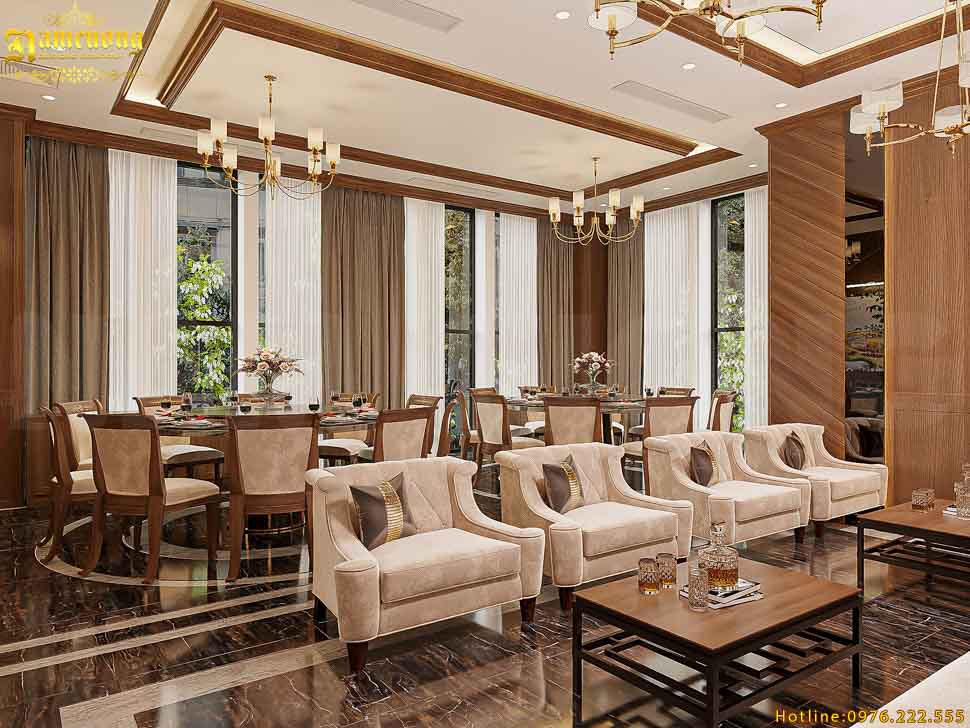 Nội thất sảnh chờ khách sạn 4 sao