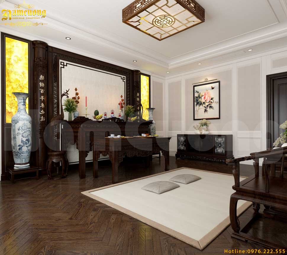 Nội thất phòng thờ chuẩn phong thủy