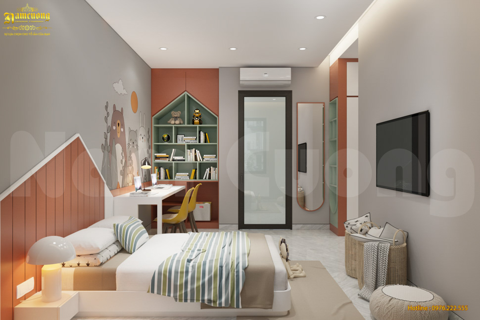 Không gian phòng ngủ và học tập lý tưởng dành cho trẻ em