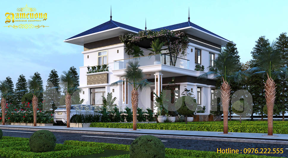 Biệt thự 2 tầng hiện đại mái Nhật