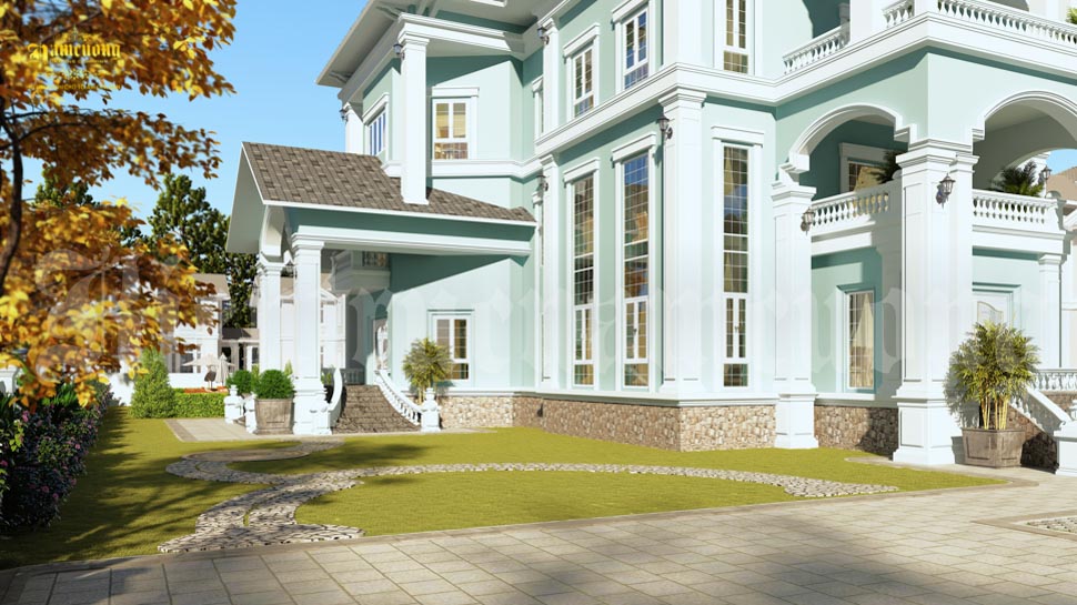 Ô cửa sổ lớn giúp phần bên trong ngôi nhà ngập tràn ánh sáng tự nhiên