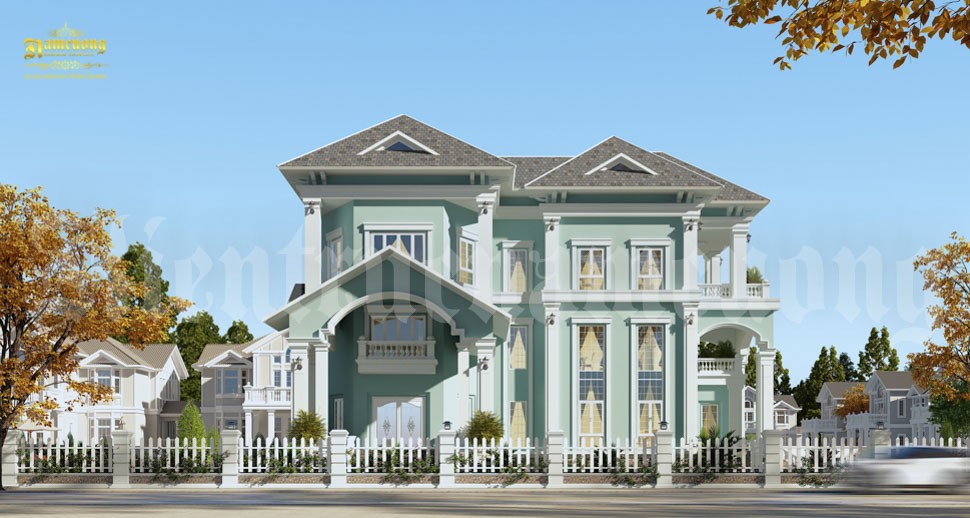 biet thu 3 tang co be boi o hai phong bt2015