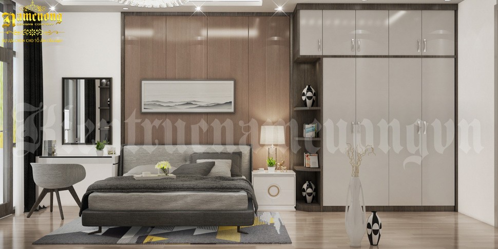 Không gian phòng ngủ thích hợp cho đôi vợ chồng trẻ