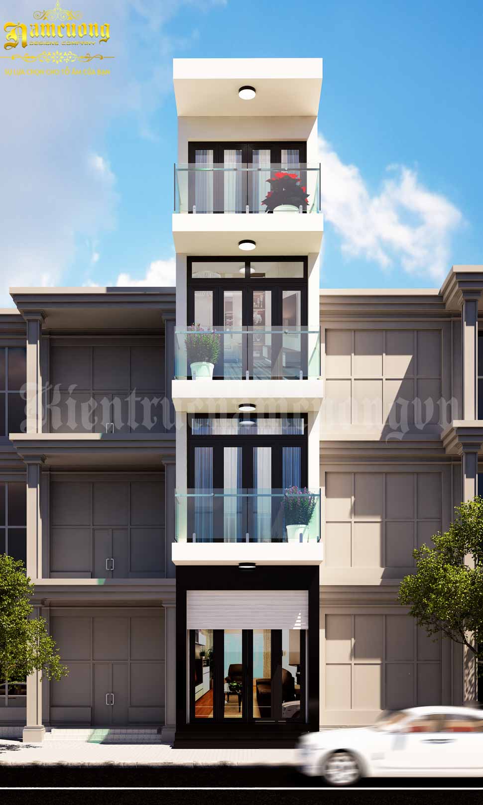 Mẫu thiết kế nhà phố 4 tầng hiện đại có nhiều ưu điểm vượt trội dành cho khách hàng đang sinh sống ở thành phố lớn.