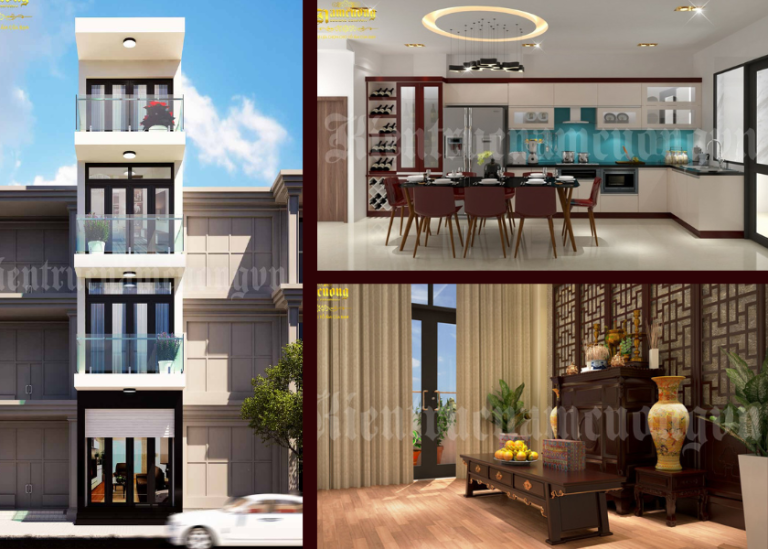 Thiết kế nhà phố 4 tầng hiện đại tại Hải Phòng