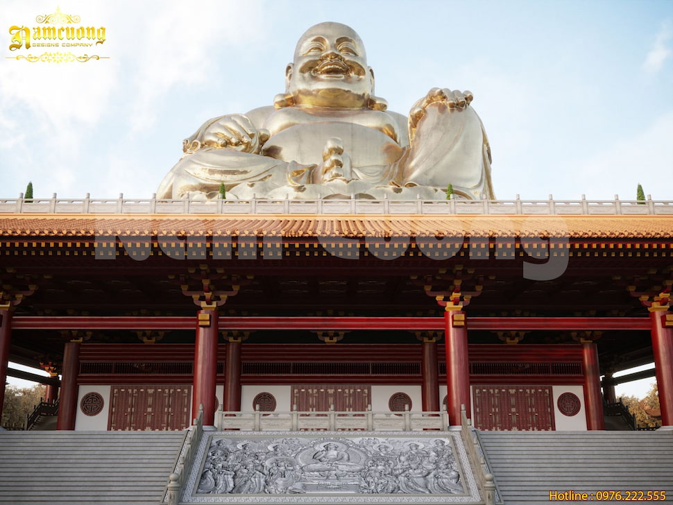 Thiết kế tượng Phật Di Lặc - Chùa Phật Quốc Vạn Thành
