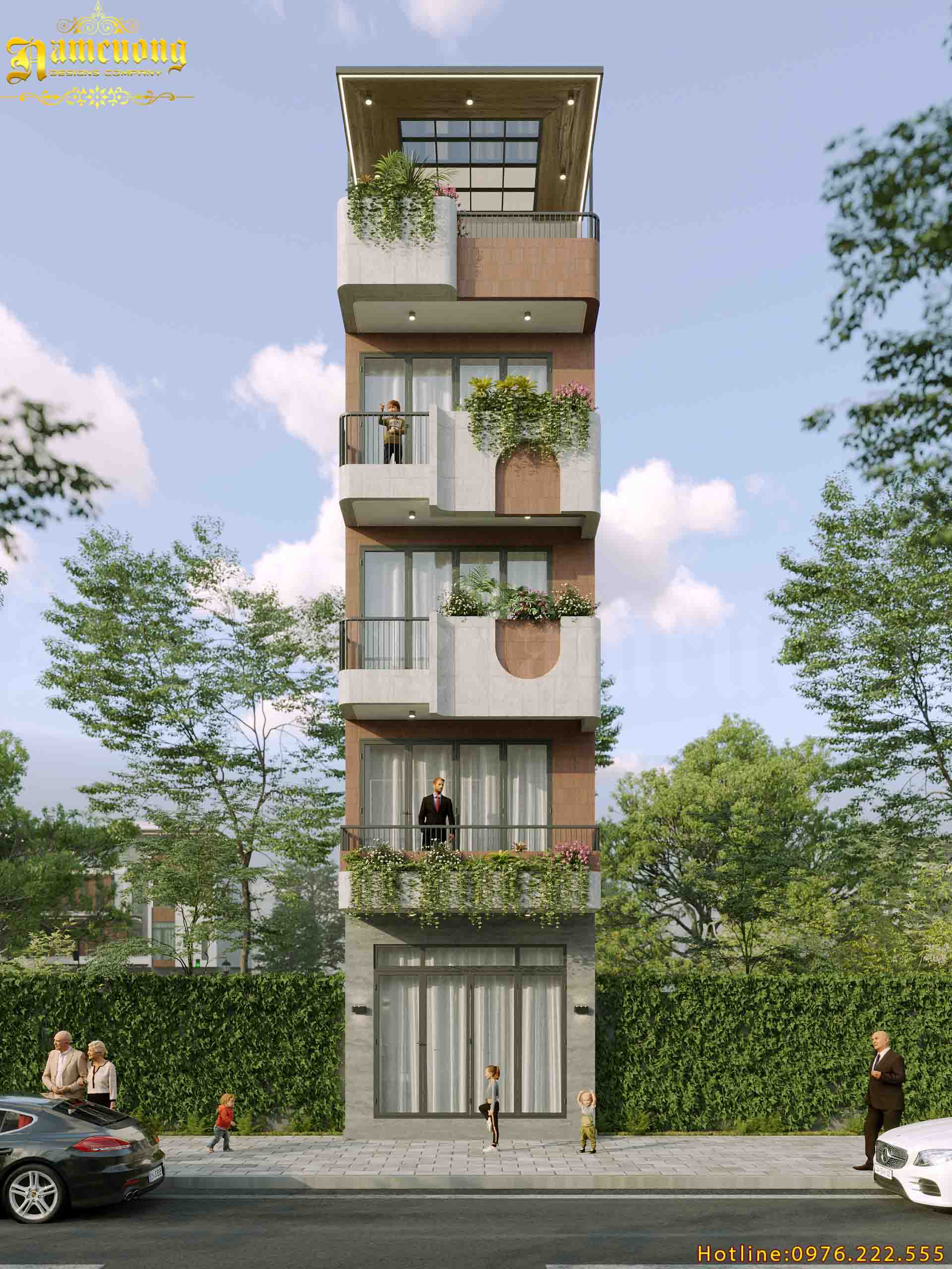 Kiến trúc hiện đại kết hợp kiến trúc xanh