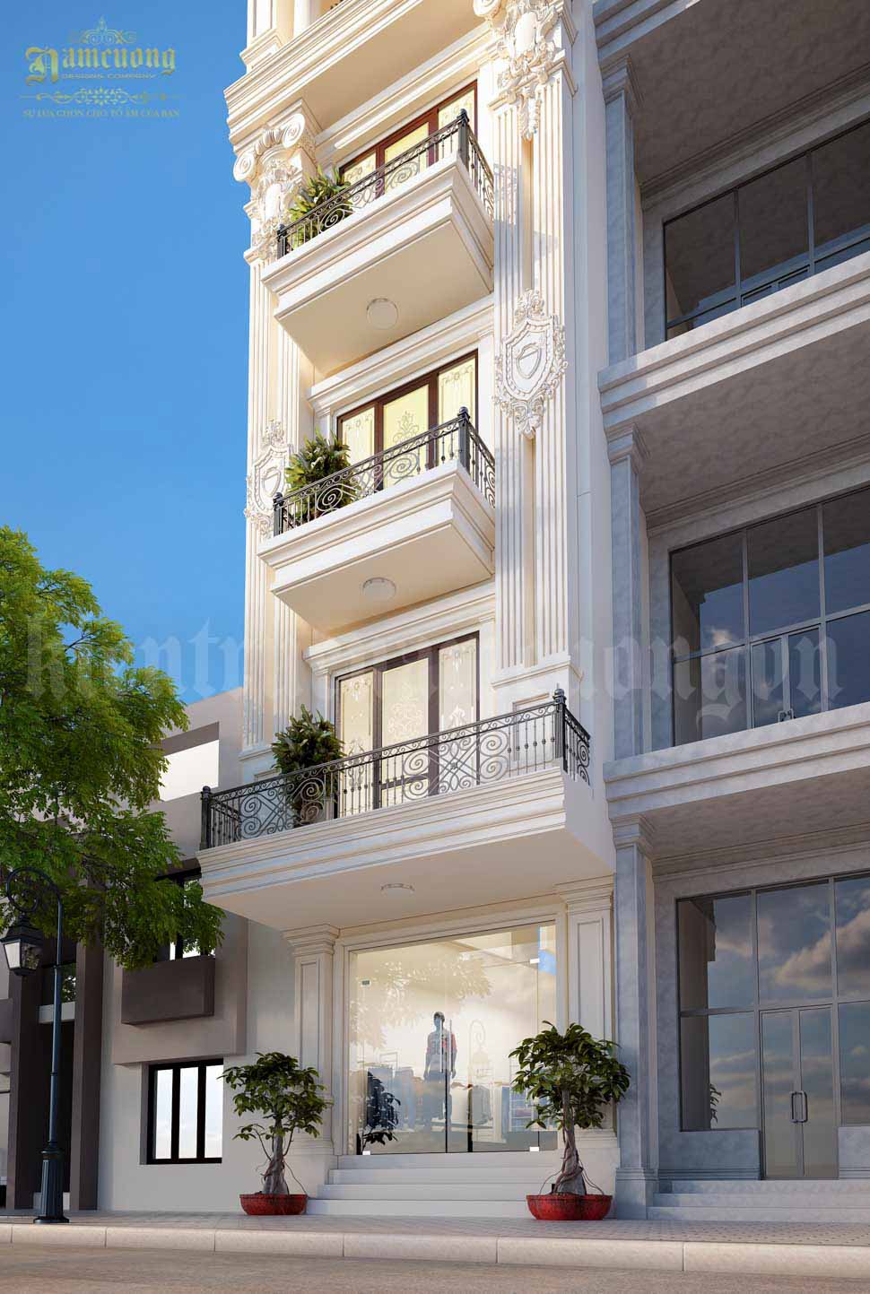 thiet ke nha pho 2 mat tien tai ha noi np1038 3