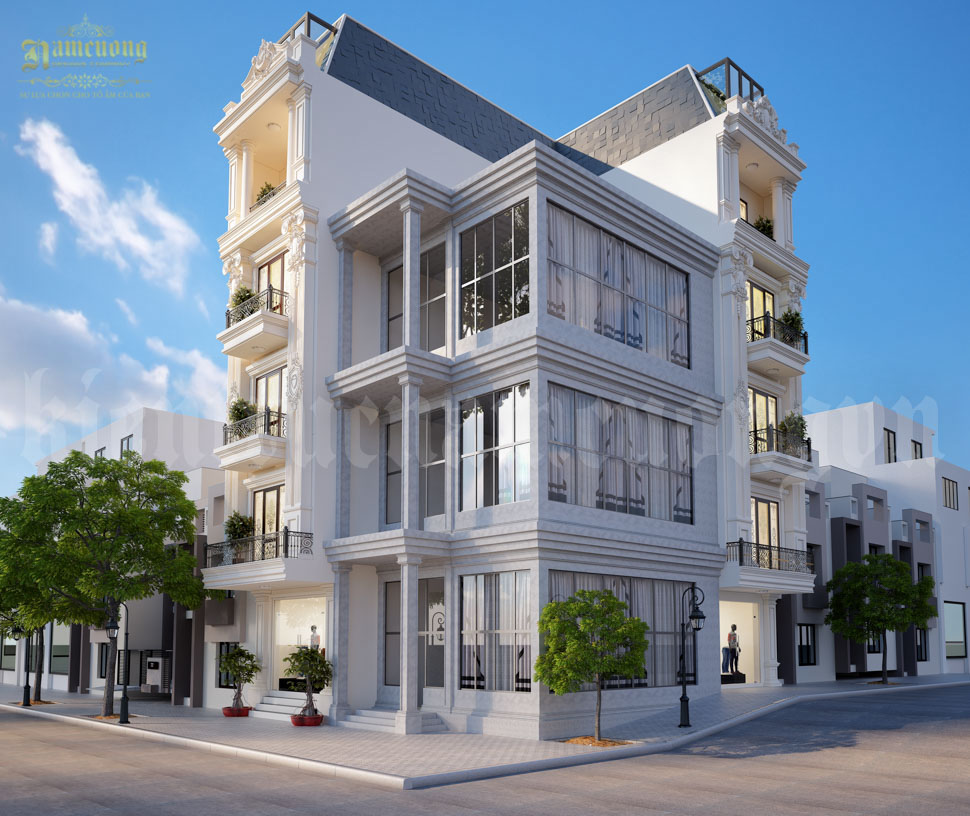 thiet ke nha pho 2 mat tien tai ha noi np1038 6