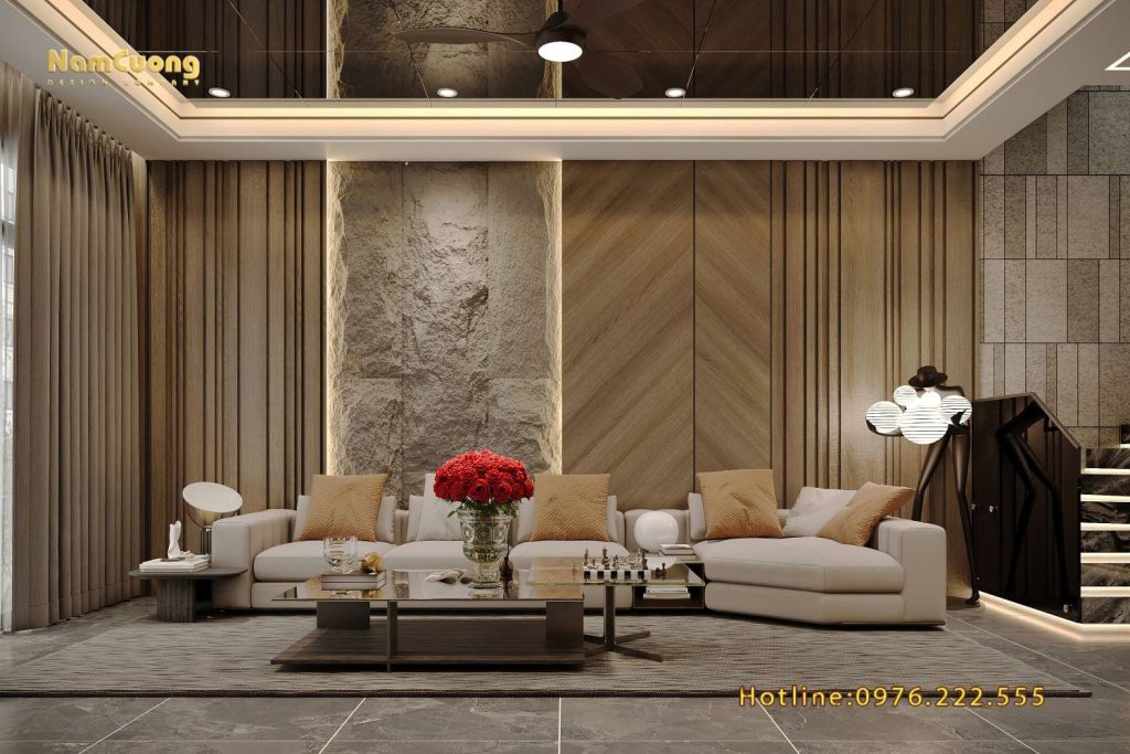 Thiết kế phòng khách hiện đại, sang trọng