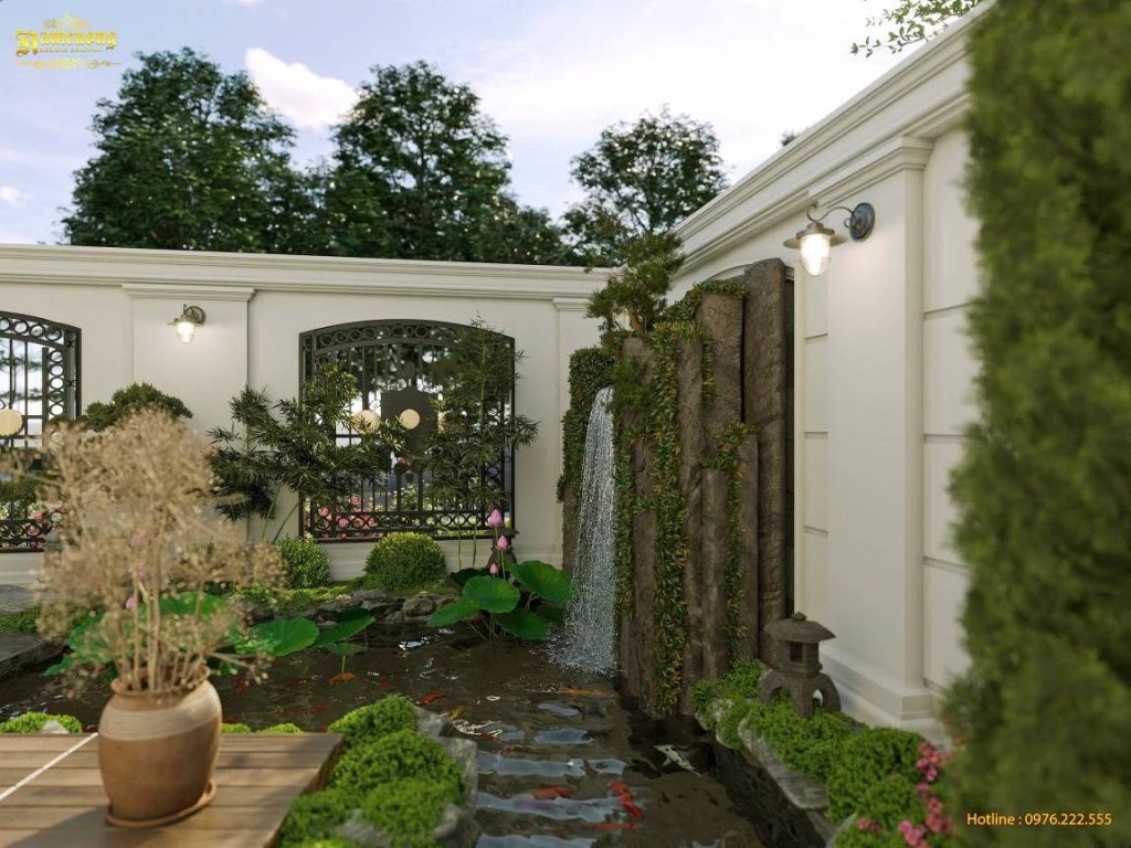 Khu sân vườn này còn đóng vai trò như một “lá phổi xanh” của ngôi biệt thự