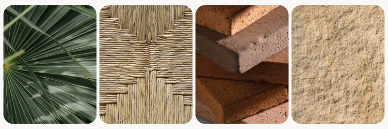 Chất liệu trong phong cách kiến trúc nhiệt đới
