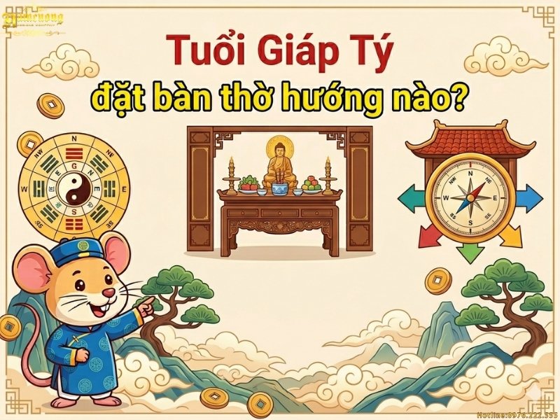 Tuổi Giáp Tý 1984 đặt bàn thờ hướng nào tốt
