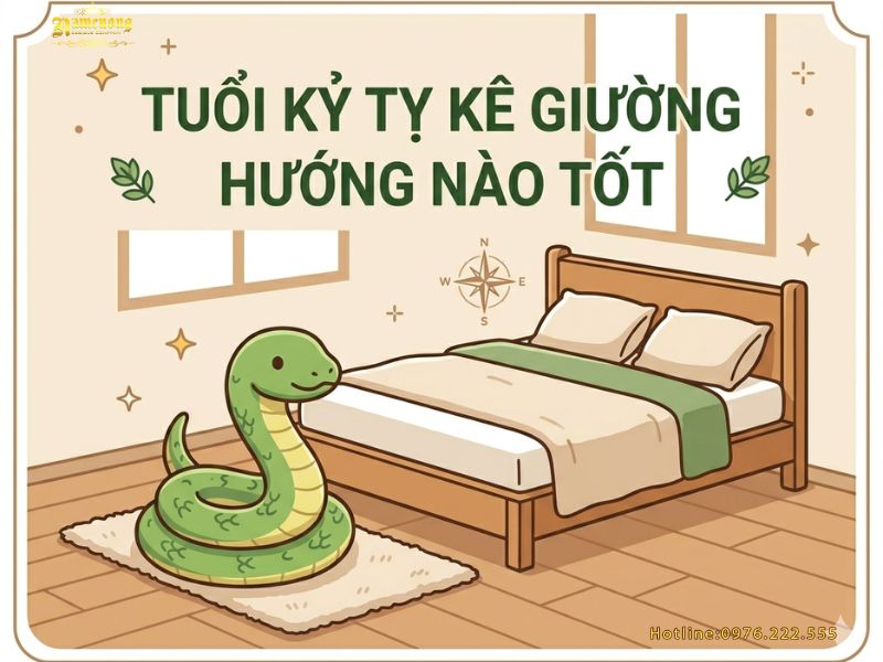 Hướng giường hợp tuổi Kỷ Tỵ 1989
