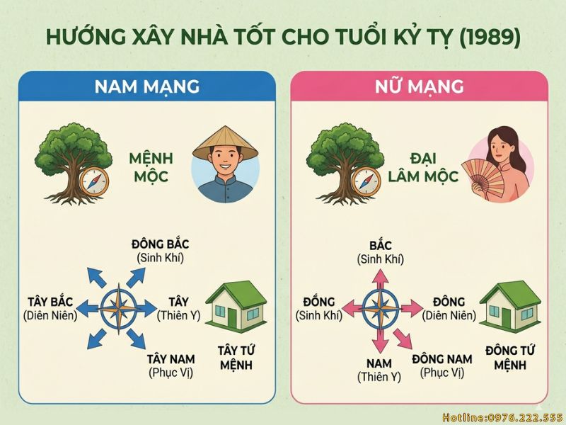 Chọn hướng nhà cho tuổi Kỷ Tỵ