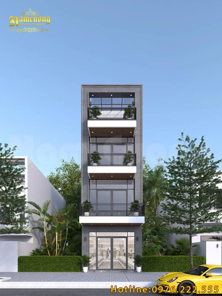Mẫu thiết kế nhà ống mặt tiền 5m