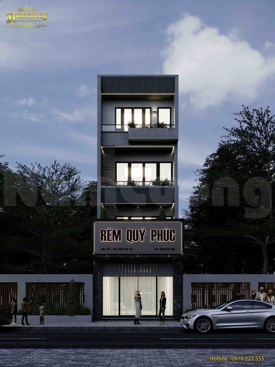Bố trí cửa chính cân đối, thông thoáng
