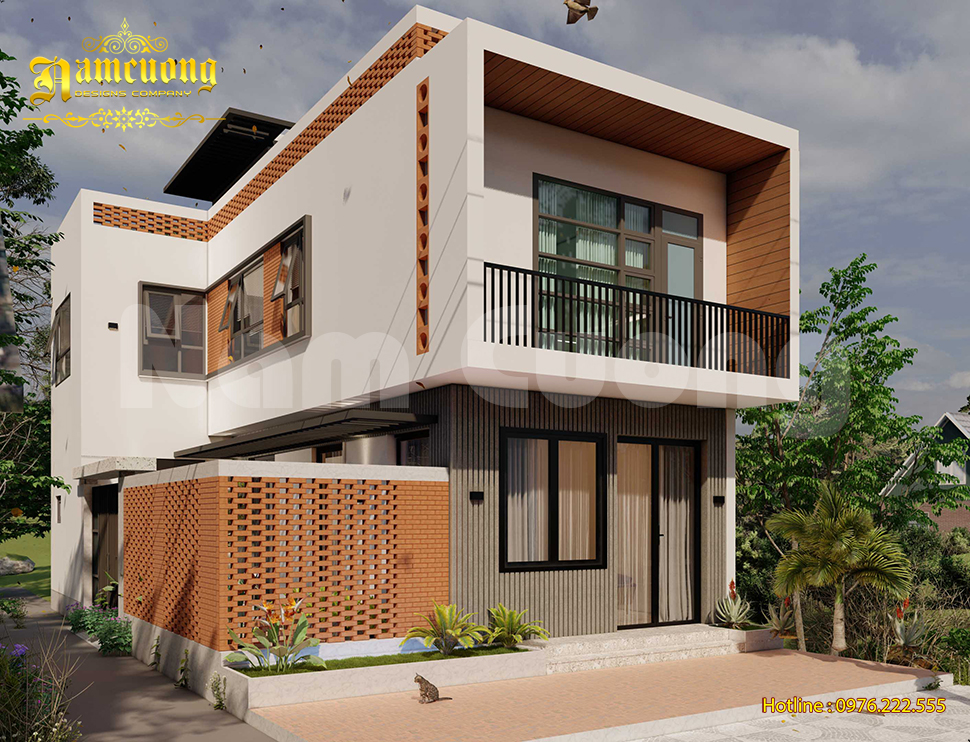 Thiết kế nhà ống 2 tầng không gian mở