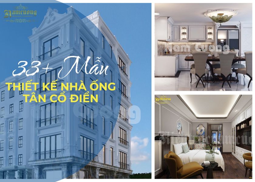 Thiết kế nhà ống tân cổ điển đẹp