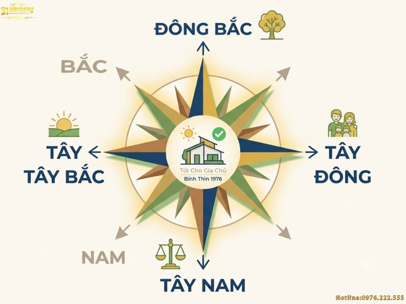 Chọn hướng hợp cho tuổi Bính Thìn