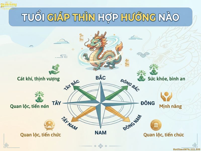 Xem tuổi Giáp Thìn hợp hướng nào