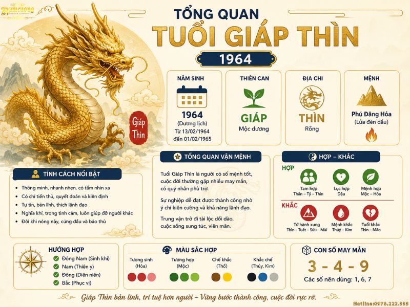 Tổng quan tuổi Giáp Thìn